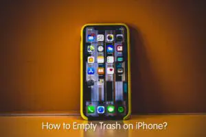 how to empty trash on iphone