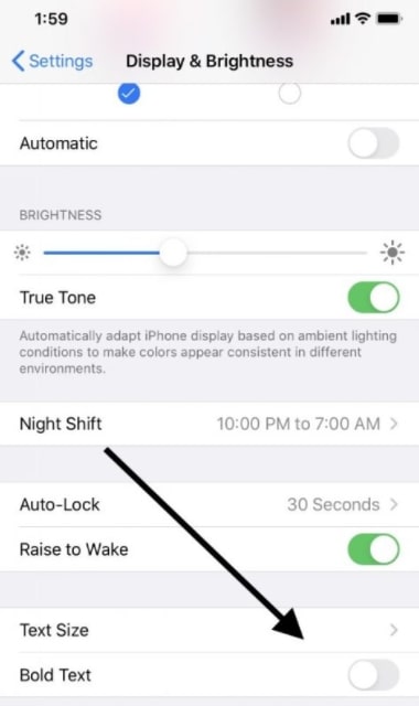 how to change font style on iphone