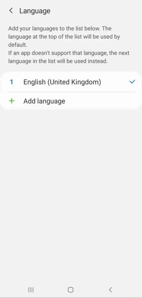 Add Language in Samsung