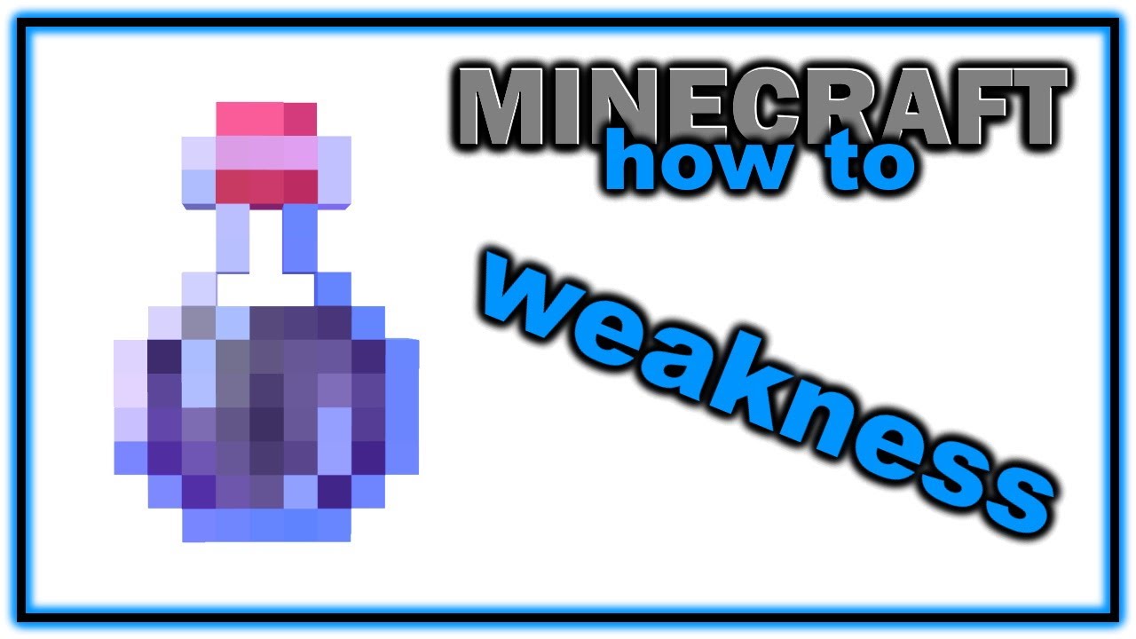 how to make a weakness potion in minecraft