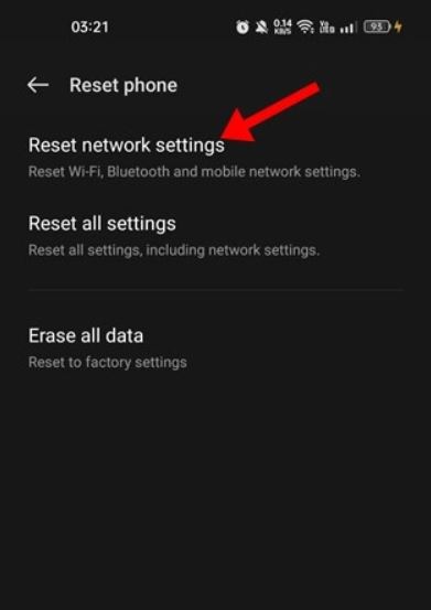 mobile network state disconnected fix